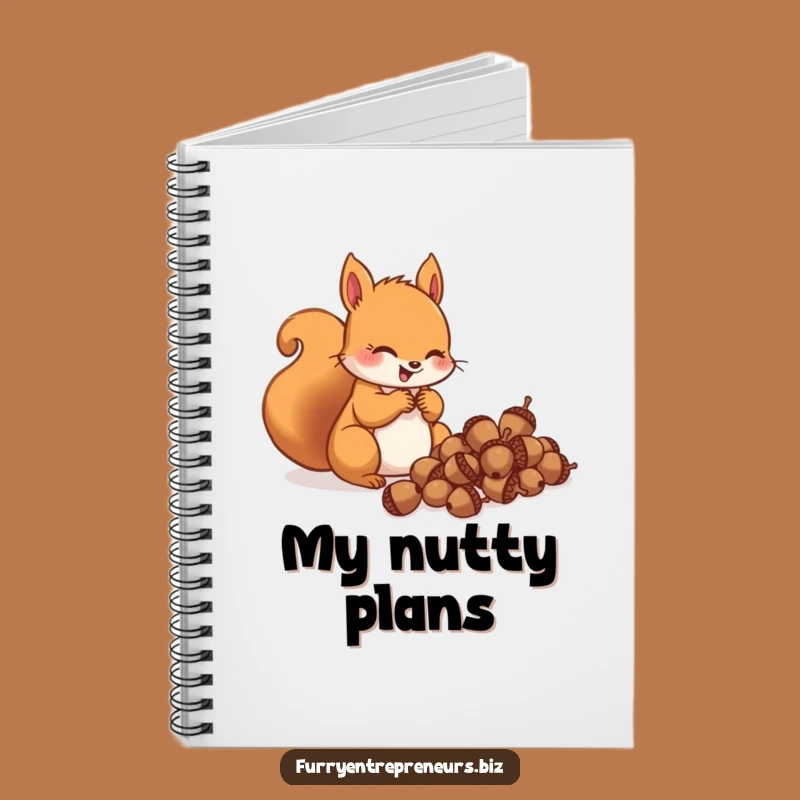 Funny Squirrel Acorn Notebook: Jot Down Your Treasures, Great Funny Gift