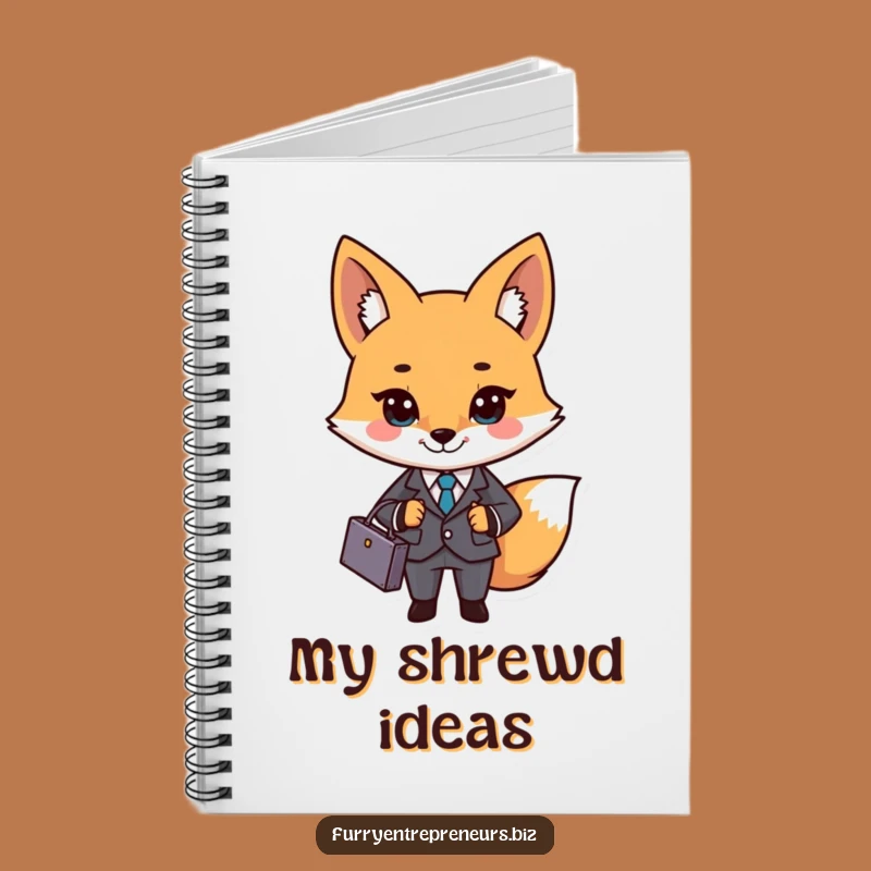 Funny Business Fox Notebook: Jot Down Brilliant Ideas, Great Funny Gift for Professionals