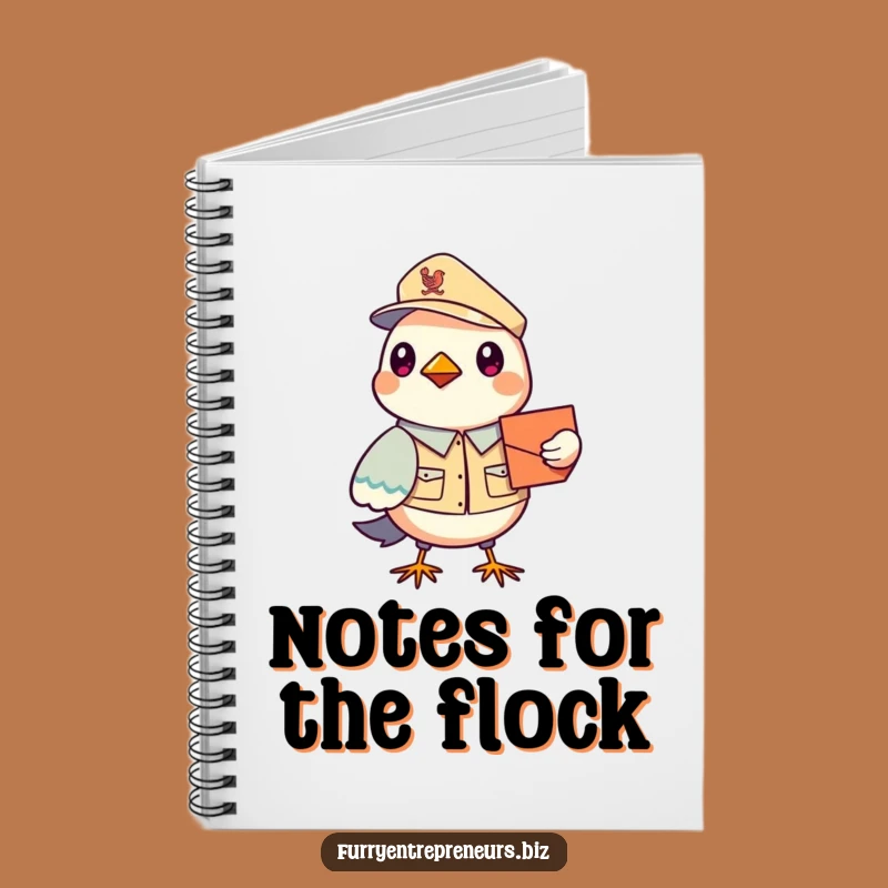 Funny Bird Mail Carrier Notebook: Jot Down Ideas With This Adorable Uniformed Avian, Perfect Funny Gift!