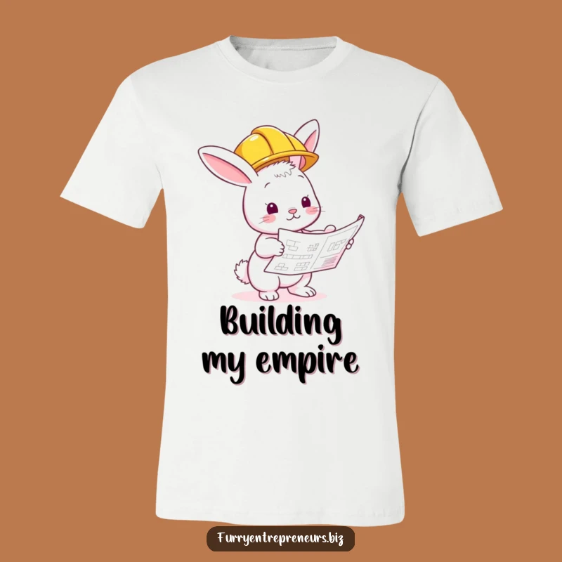Funny Bunny Builder T-Shirt: Construction Inspector Humor Tee Gift