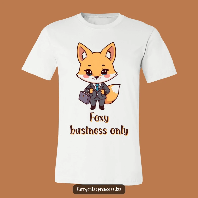 Funny Business Fox T-Shirt: Smart Style for Ambitious Souls, Ideal Funny Gift