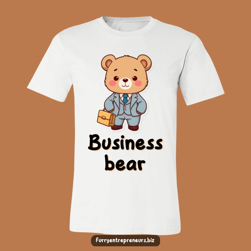 Funny Bear in Suit T-Shirt - Dapper Gentleman Outfit Gift