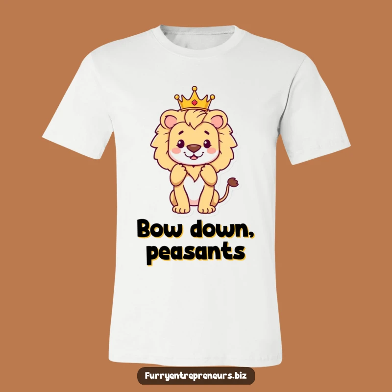 Funny Lion King of Applause T-Shirt: Wear Your Royal Approval!