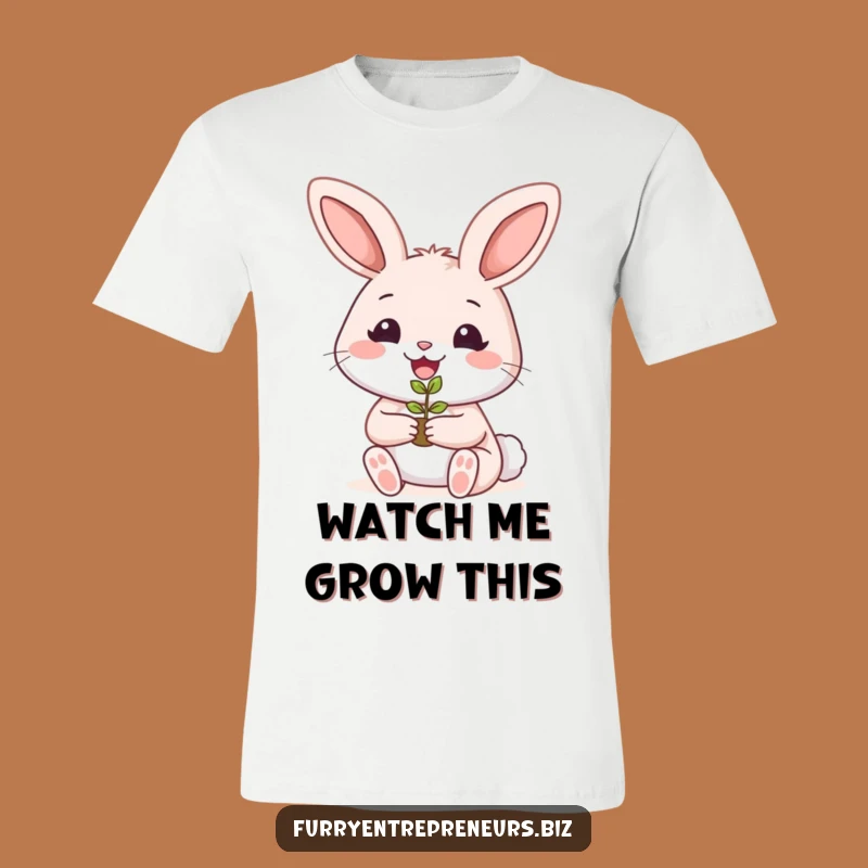 Funny Rabbit Gardener T-Shirt: Wear Your Green Thumb with Pride