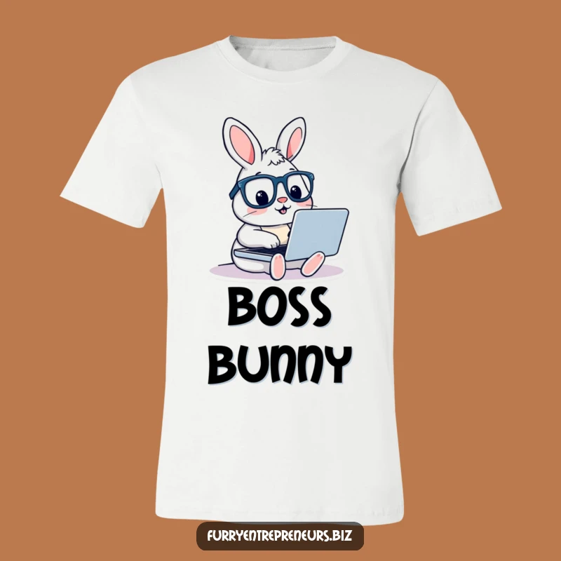 Funny Rabbit with Glasses T-Shirt - Geeky Bunny Outfit Gift