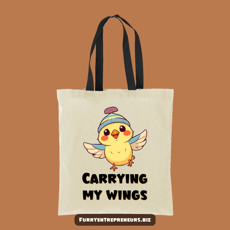 Funny Flying Bird Tote Bag: Propeller Beanie Carryall, Excellent Funny Gift!