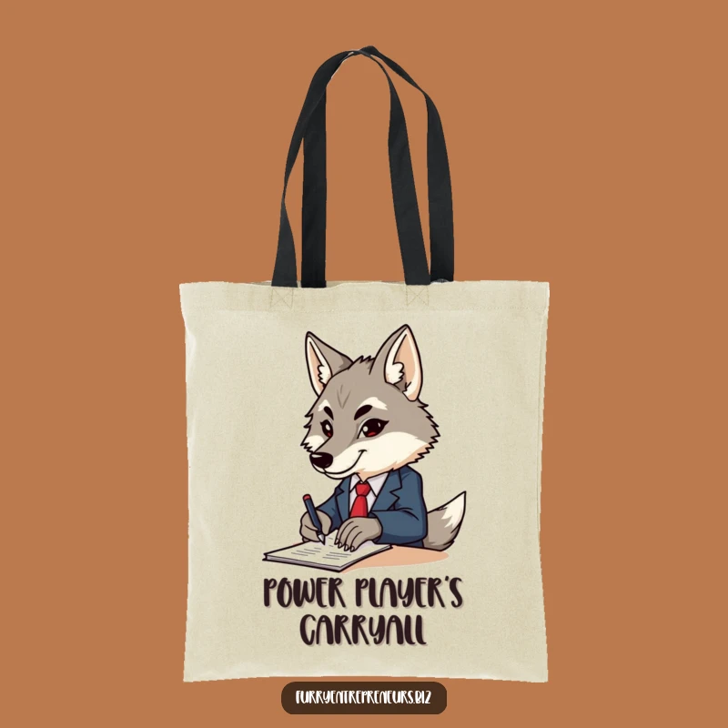 Funny Wolf Business Tote Bag - Carry Your Ambition in Style