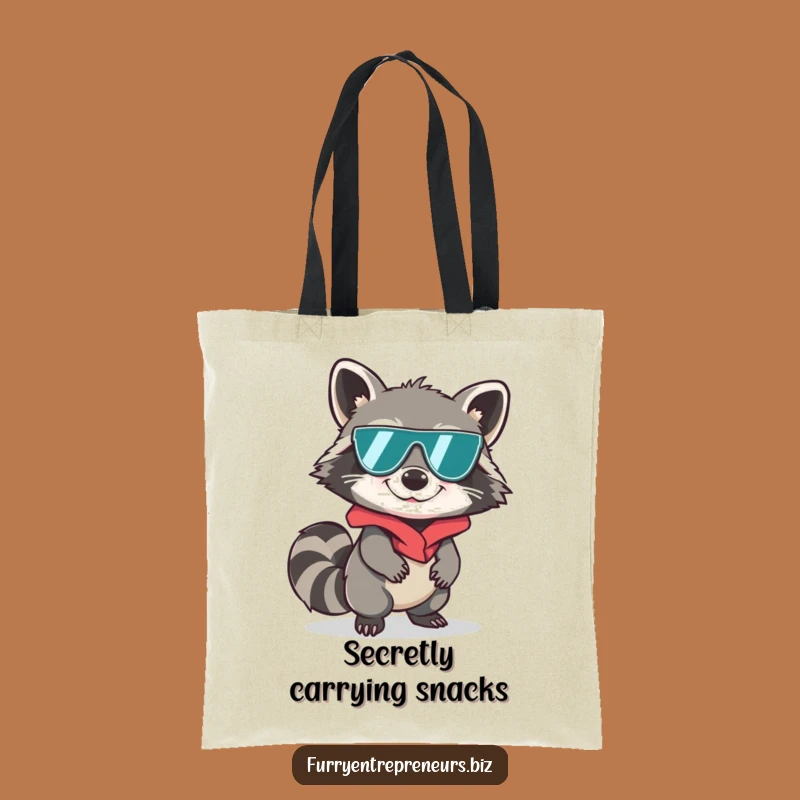 Funny Spy Raccoon Sneaking Tote Bag - Carry Your Secrets in Style